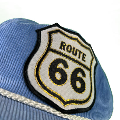 80s Route 66 Corduroy Trucker Hat