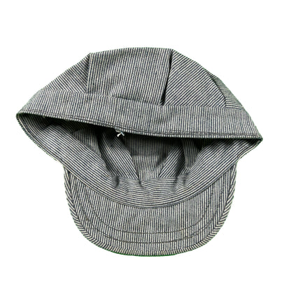 70s Hickory Stripe Conductor Cap- Large