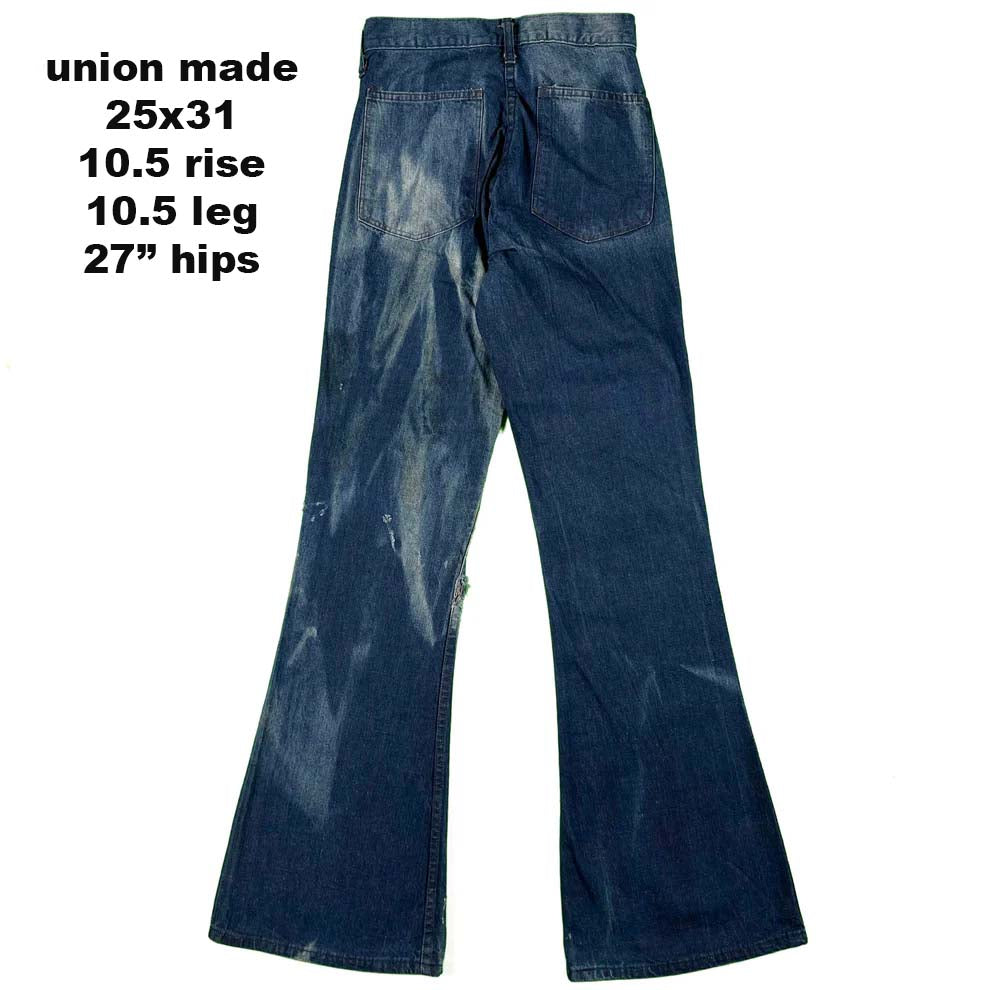 60s/70s Seafarer Flared Denim Sailor Pants- SELECT PAIR