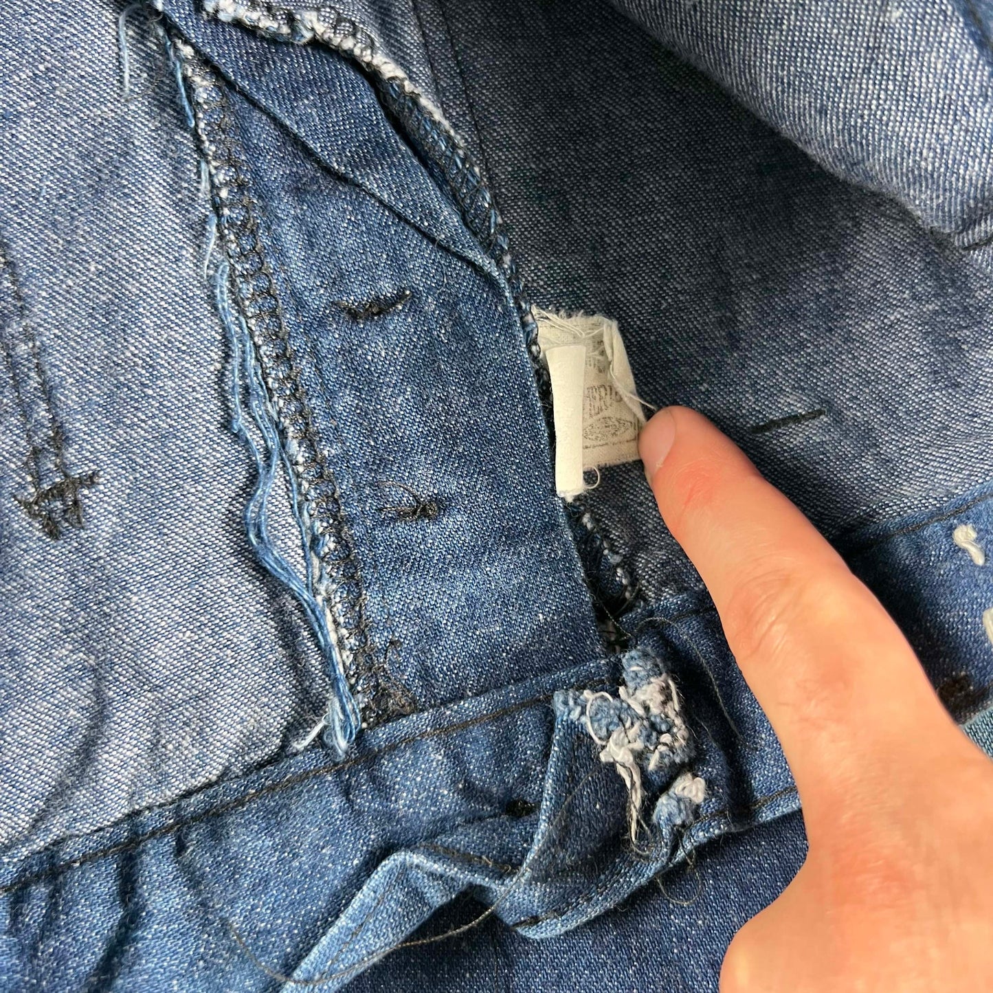 60s/70s Seafarer Flared Denim Sailor Pants- SELECT PAIR