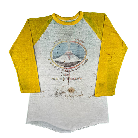 80s Paper Thin Thrashed Mt. St Helen's Tee- L