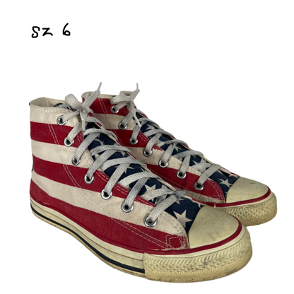 80s Stars & Stripes Made in USA High Top Converse- SELECT PAIR