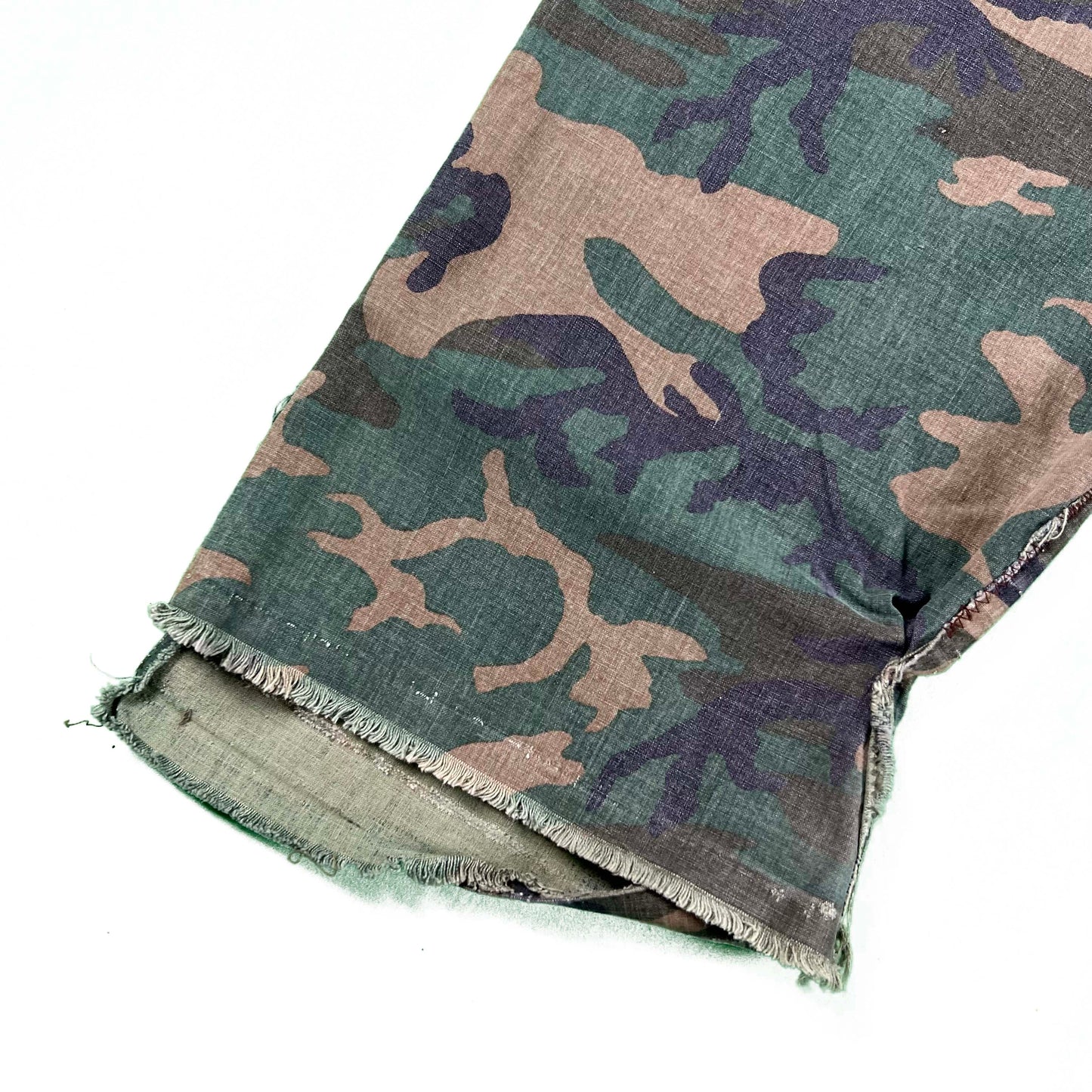 60s/70s Jungle Camo Fatigue Pants- 28"-39"x28