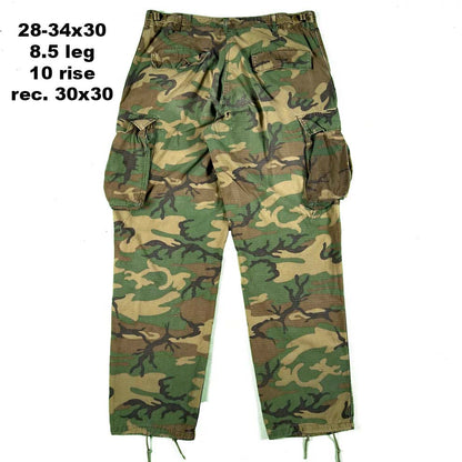 70s Jungle Camo Ripstop Cargo Pants- SELECT PAIR