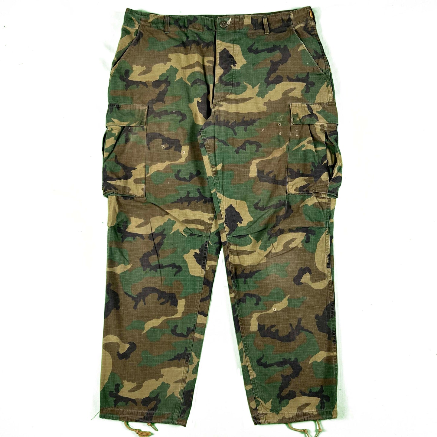 70s Jungle Camo Cargo Pants- 32"-39"x29.5