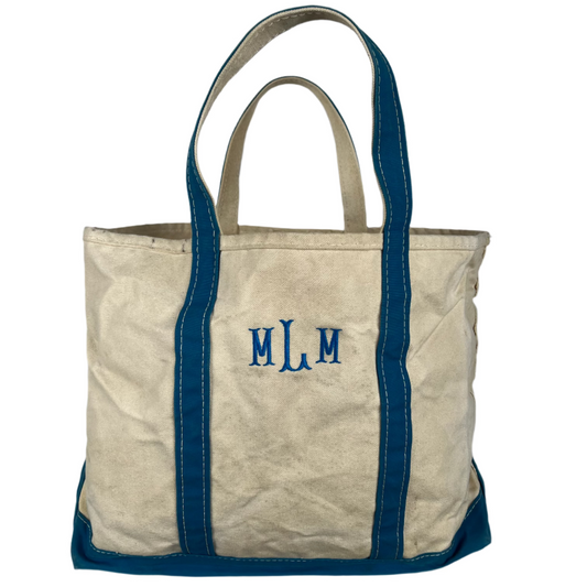 L.L. Bean Canvas Boat and Tote Bag- Large