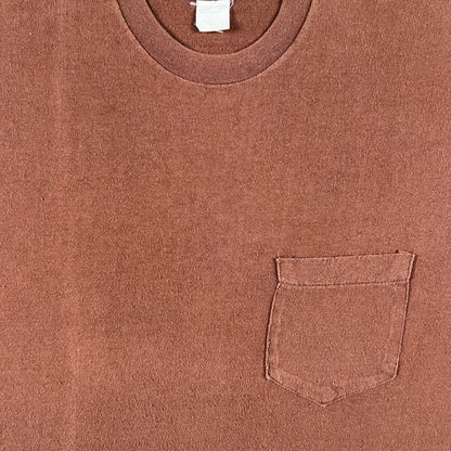 70s Blank Brown Pocket Tee- L