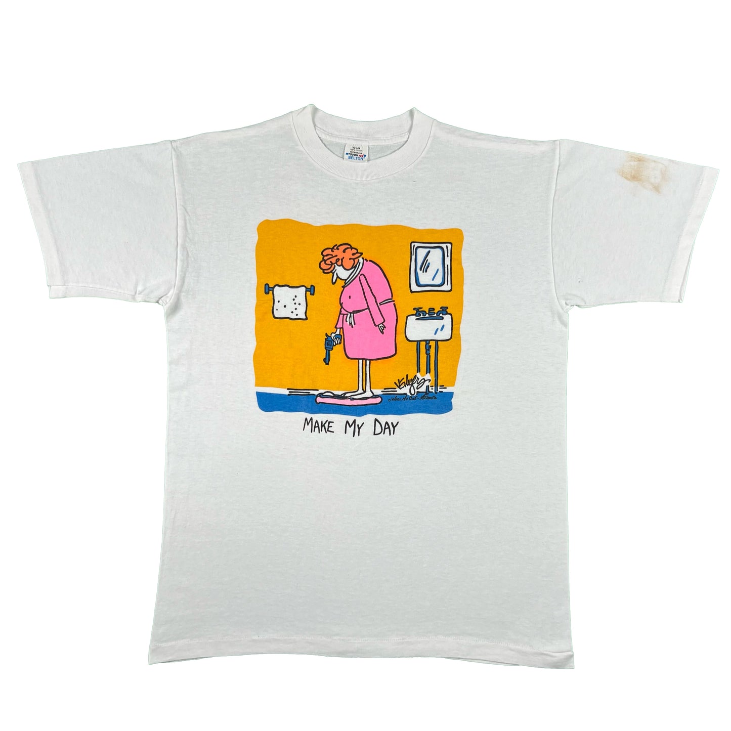 80s 'Make My Day' Scale Tee- L