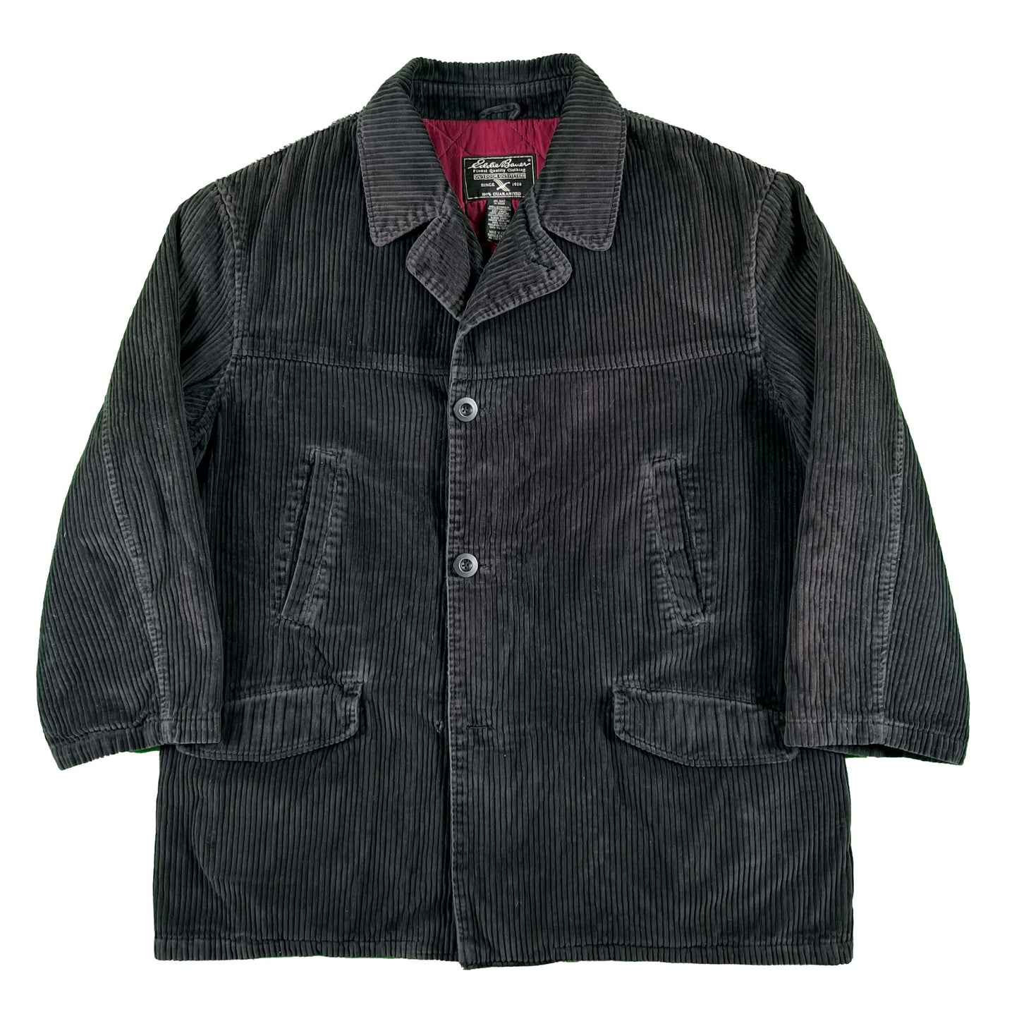 00s Eddie Bauer Heavy Quilted Corduroy Blazer- L