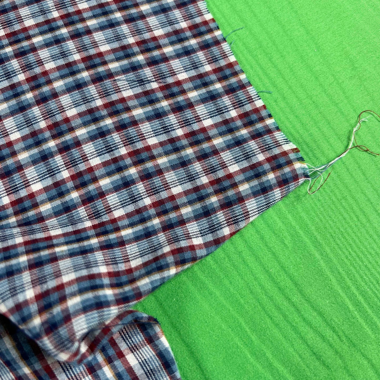 70s/80s Cropped Plaid Button Up Shirts- SELECT SHIRT