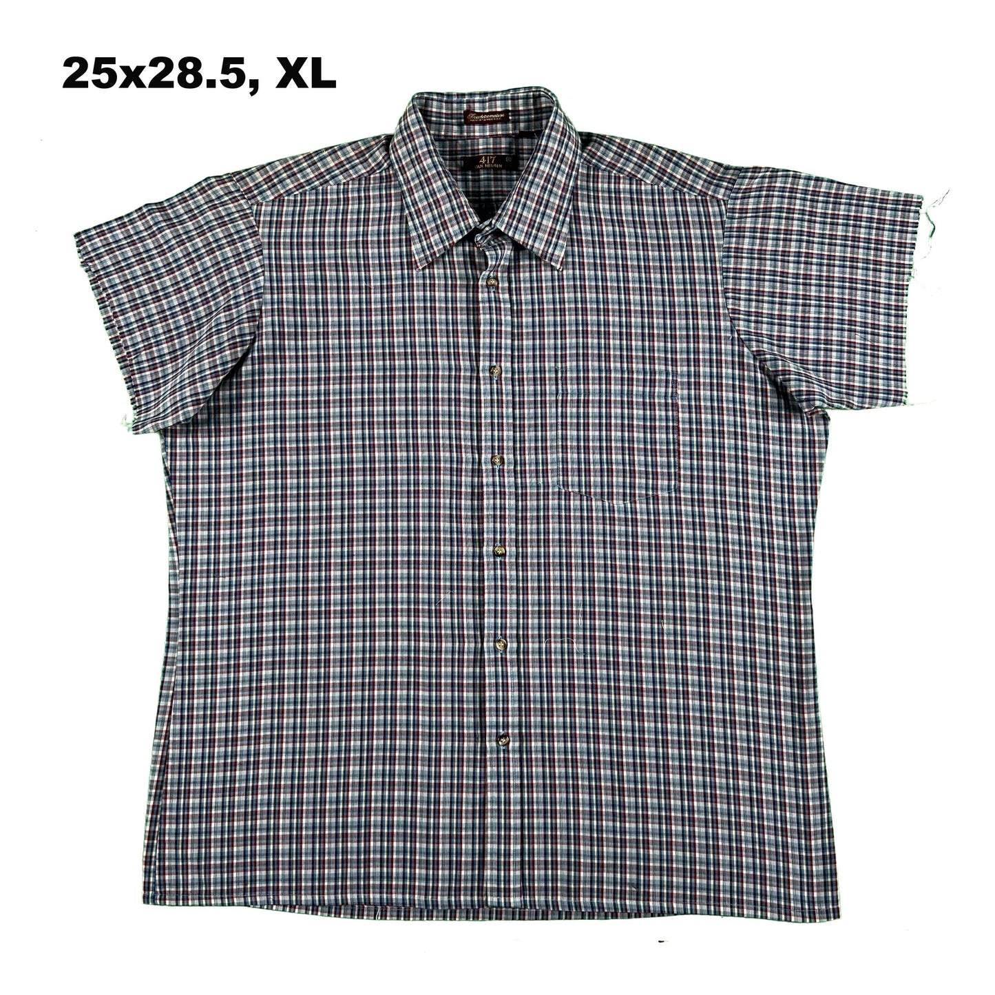 70s/80s Cropped Plaid Button Up Shirts- SELECT SHIRT