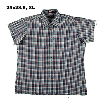 70s/80s Cropped Plaid Button Up Shirts- SELECT SHIRT