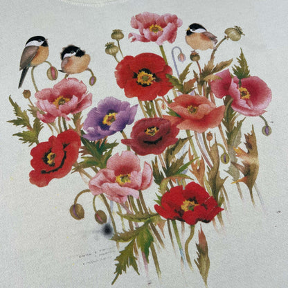 90s Lee Birds and Flowers Sweatshirt- L