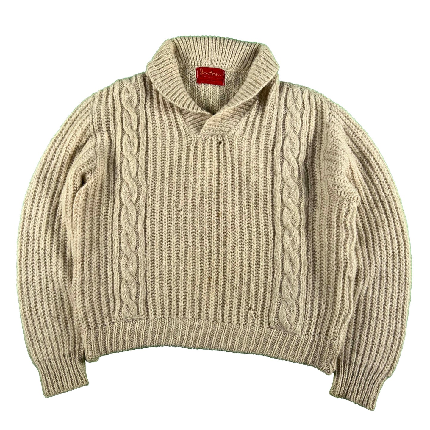 50s Jantzen Mohair Shawl Collar Sweater- M