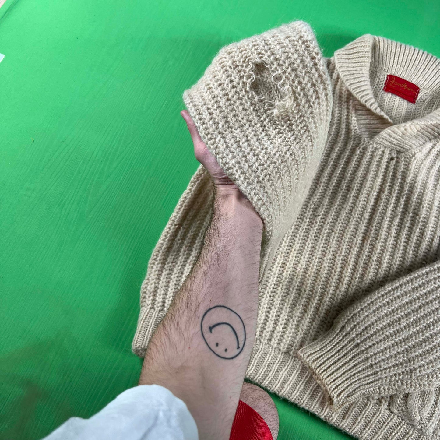 50s Jantzen Mohair Shawl Collar Sweater- M