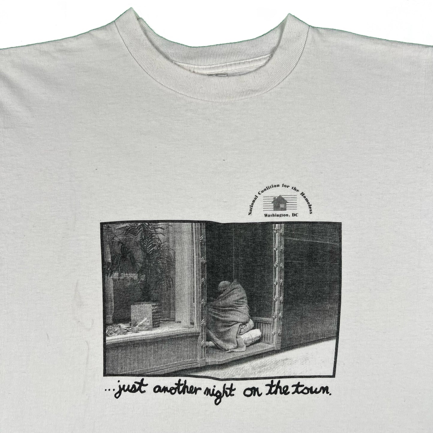 90s National Coalition for the Homeless Tee- XL