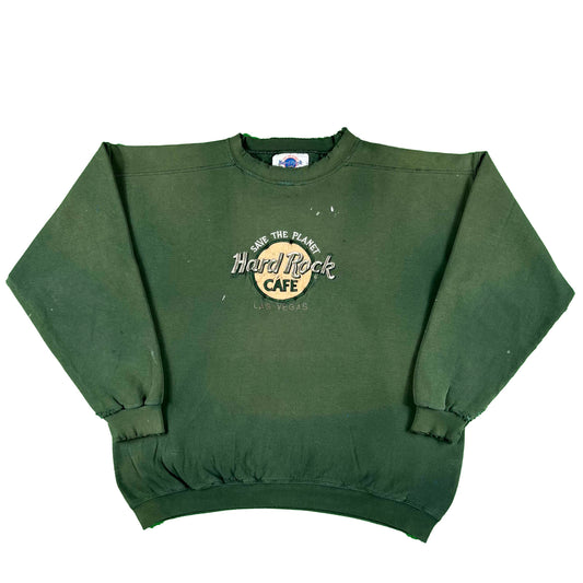 90s Perfectly Worn Hard Rock Cafe Las Vegas Sweatshirt- XL