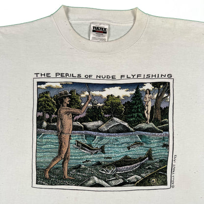 90s Nude Fly Fishing Tee- XXL