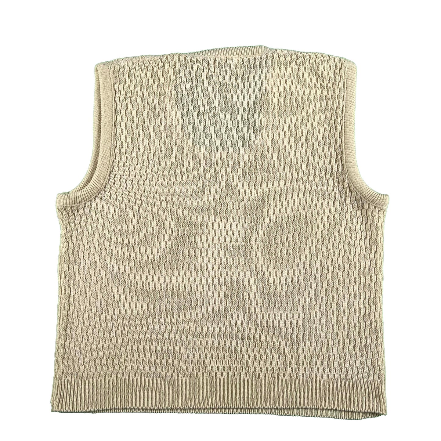 70s Montgomery Ward Cable Knit Sweater Vest- L
