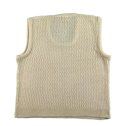 70s Montgomery Ward Cable Knit Sweater Vest- L
