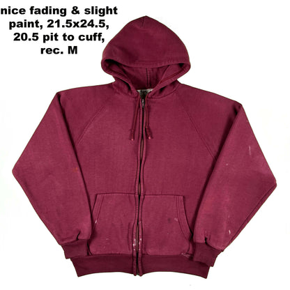 Vintage Blank Waffle Lined Zip Up Hoodies- SELECT SWEAT