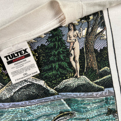 90s Nude Fly Fishing Tee- XXL