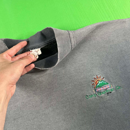 90s Perfectly Sun Faded Camp Sherman Sweatshirt- L