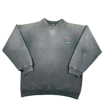 90s Perfectly Sun Faded Camp Sherman Sweatshirt- L