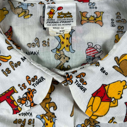70s Sears Winnie the Pooh Blouse- S/M