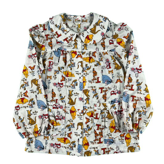 70s Sears Winnie the Pooh Blouse- S/M