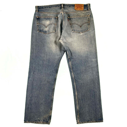 90s Levi's 501 Repaired Denim-39x28.5