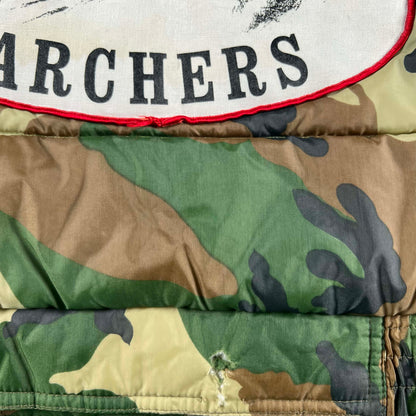 80s Big Pine Archers Camo Puffer Vest- M