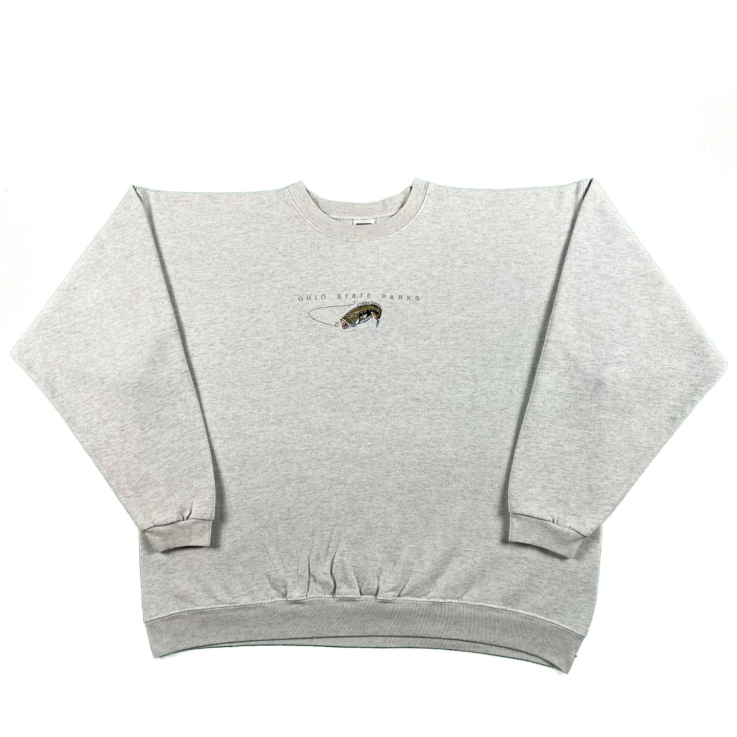 90s Ohio State Parks Fishing Sweatshirt- XXL