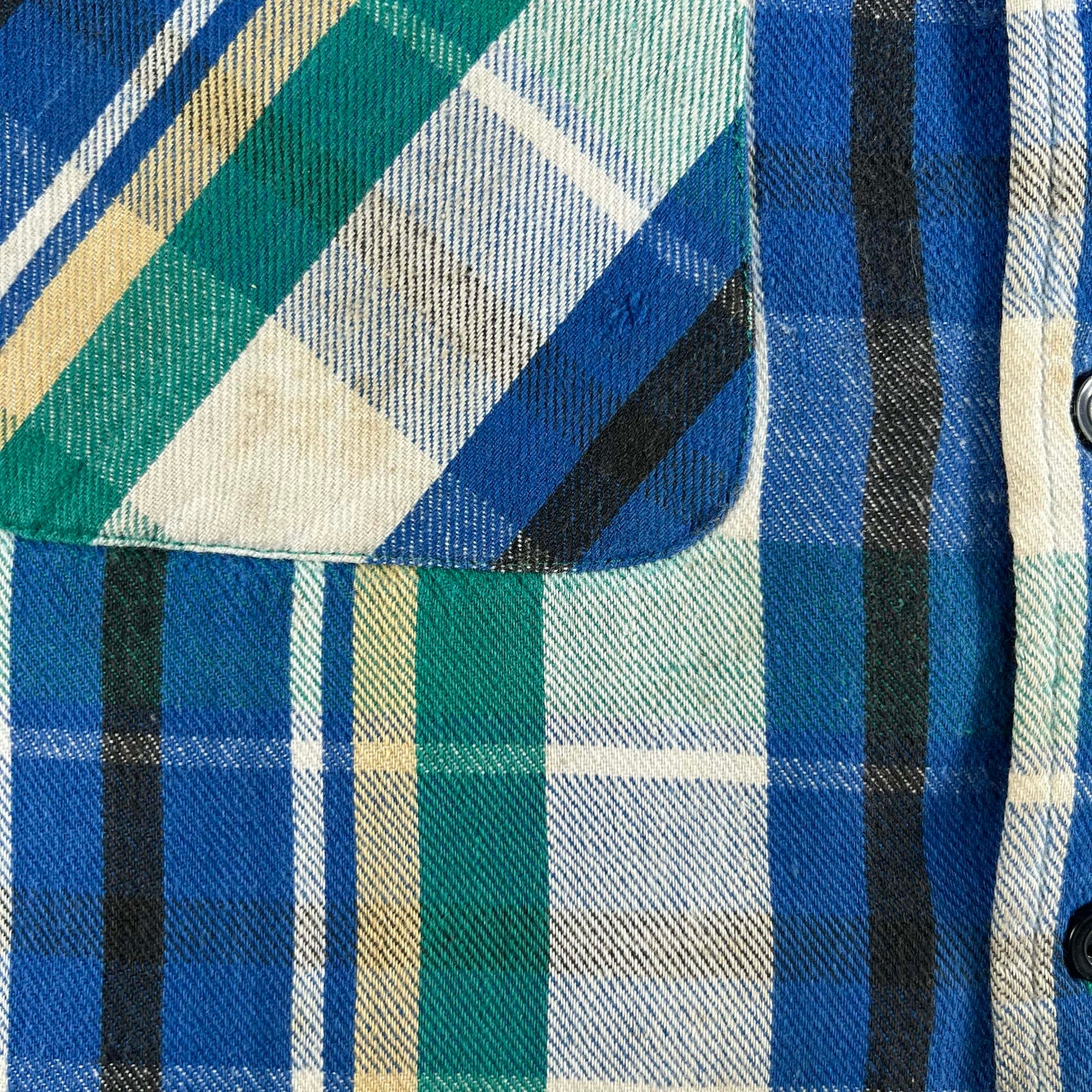 90s 'Dakota' Quilted Flannel Shacket- L