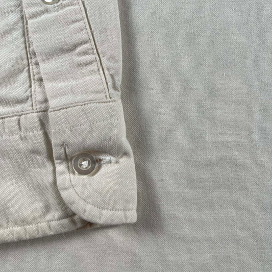 80s Cream 'trophy collection' 100% Cotton Button Up Shirt- L