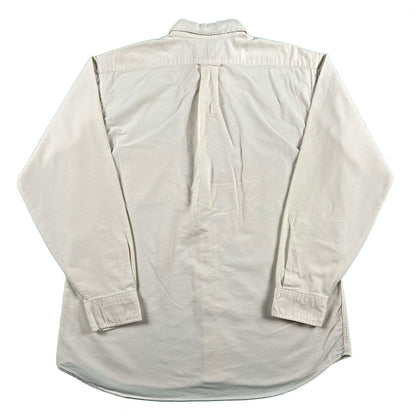 80s Cream 'trophy collection' 100% Cotton Button Up Shirt- L