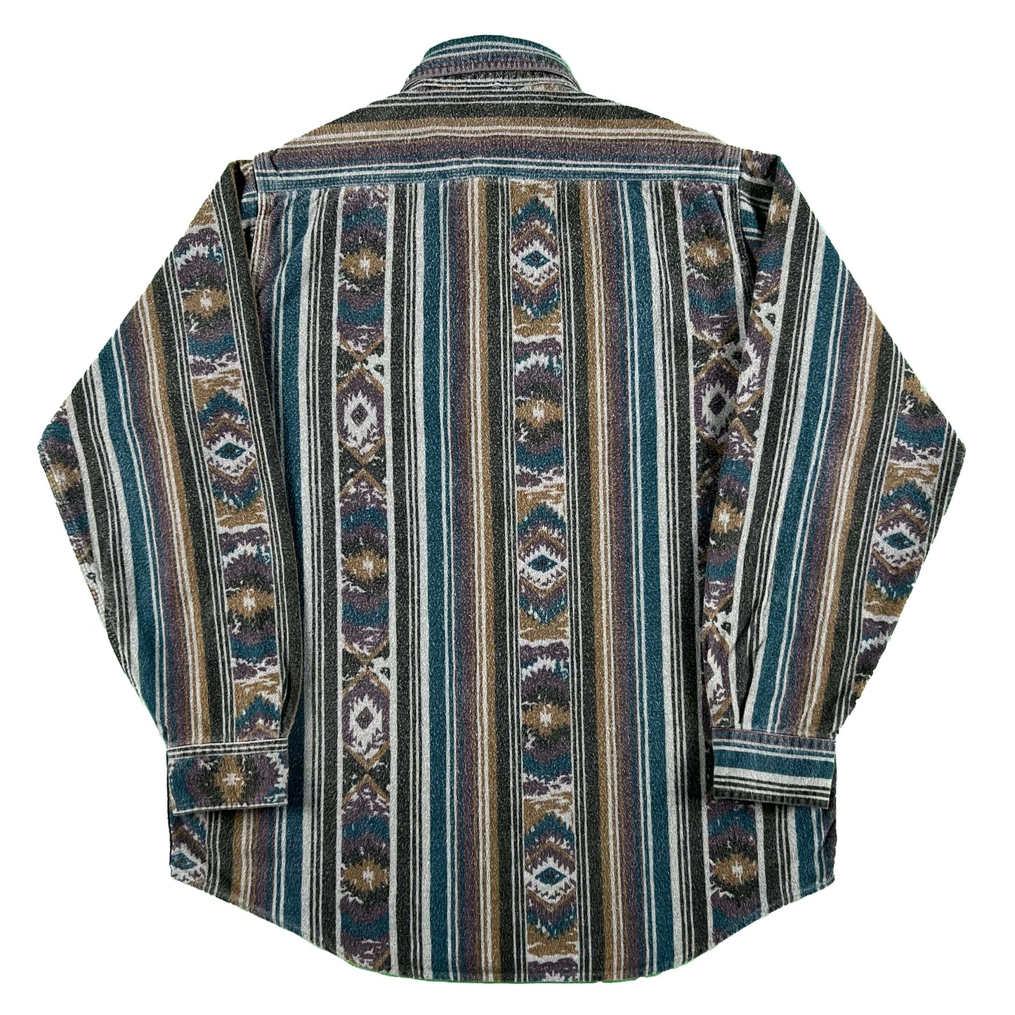 90s Carhartt Aztec Cotton Chamois Shirt- L