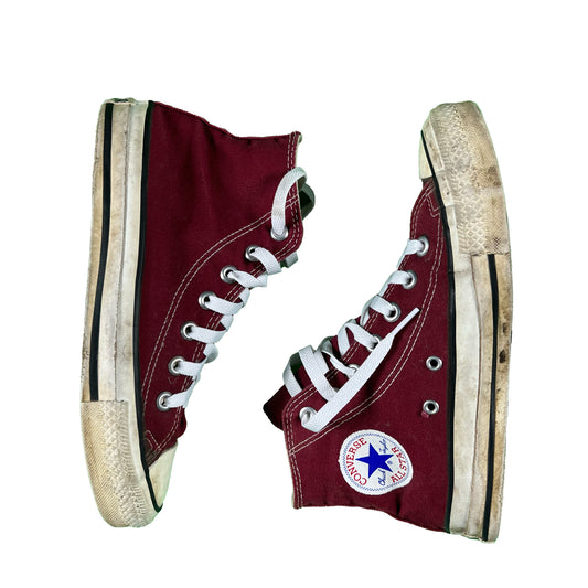 80s Made in USA Burgundy Converse- M's 6, W's 7.5