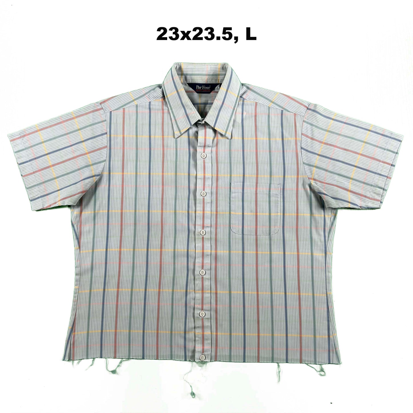 70s/80s Cropped Plaid Button Up Shirts- SELECT SHIRT