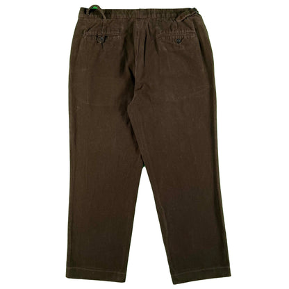 90s Polo Ralph Lauren Moleskin Cotton Trousers- 33x29