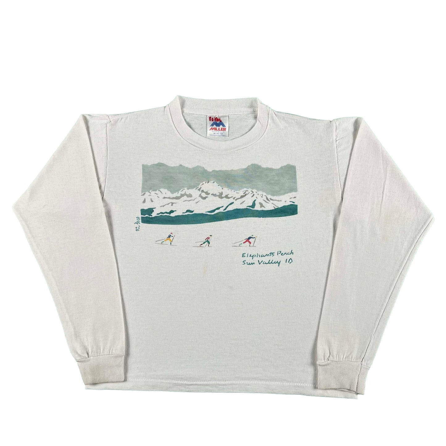 80s Sun Valley Idaho Long Sleeve Tee- XXS