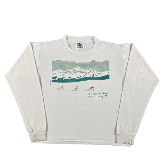 80s Sun Valley Idaho Long Sleeve Tee- XXS