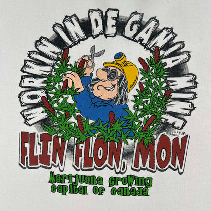 00s Workin In De Ganja Mine Tee- XXL