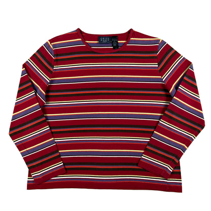 00s 'Crazy Horse' Striped Long Sleeve Shirt- M