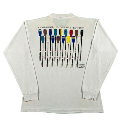 90s Cambridge University Rowing Long Sleeve Tee- L
