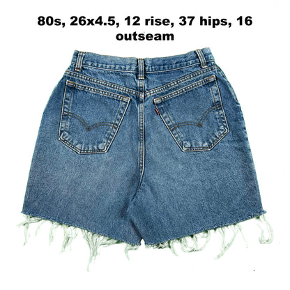 80s/90s Levi's Cut Off Denim Shorts- SELECT PAIR