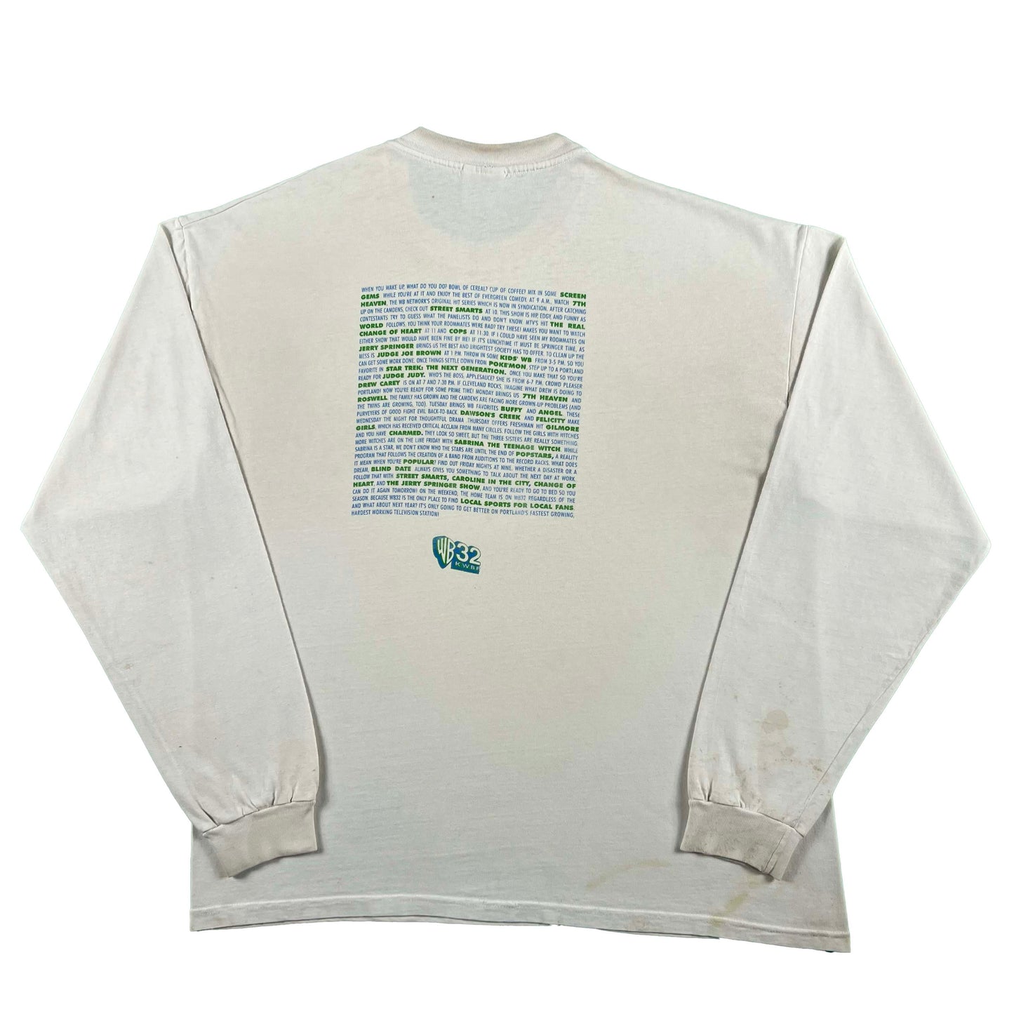 00s Warner Brothers KWBP TV Shows Long Sleeve Tee- XL