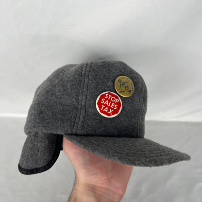 80s 'STOP SALES TAX' Pinned Fleece Hat