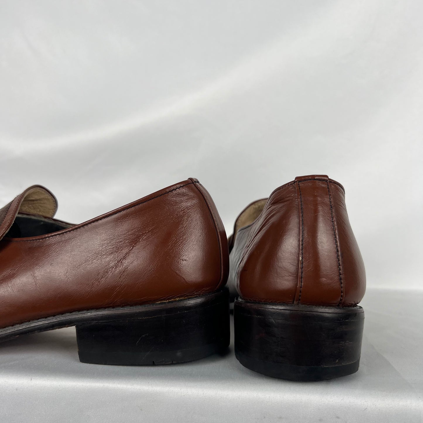 80s/90s Ford Leather Loafers- M's 9.5, W's 11