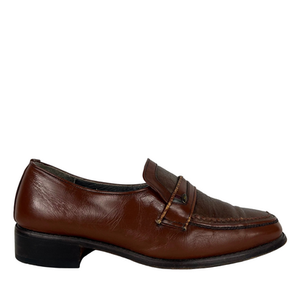 80s/90s Ford Leather Loafers- M's 9.5, W's 11